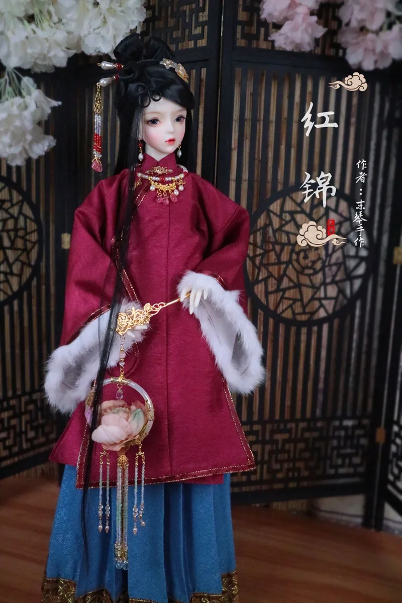 

Аксессуары для шарнирной куклы 1/4 1/3, древнее китайское платье для костюма + Топ для шарнирной куклы/SD, не включает куклу, обувь, парик и другие E2589