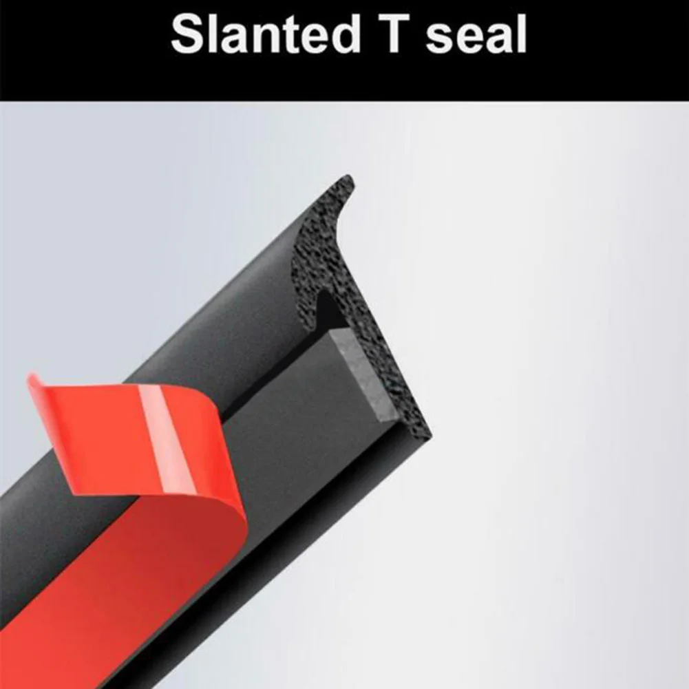 Автомобильная резиновая уплотнительная лента 2 м наклонная Т-образная
