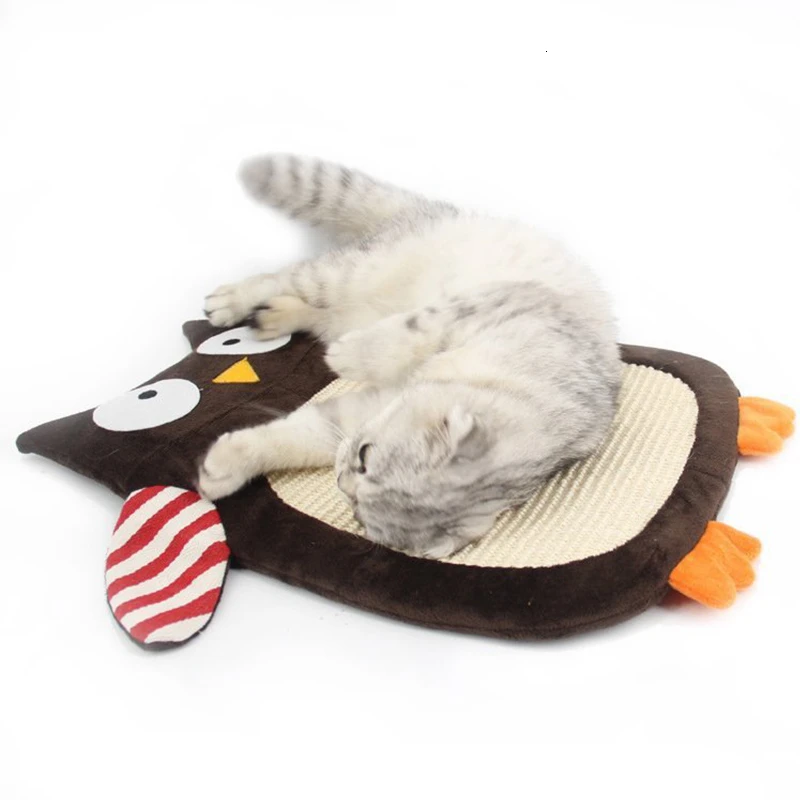 Сизаль плюш кошка царапина коврик мультфильм прочный Кошка Когтеточка котята
