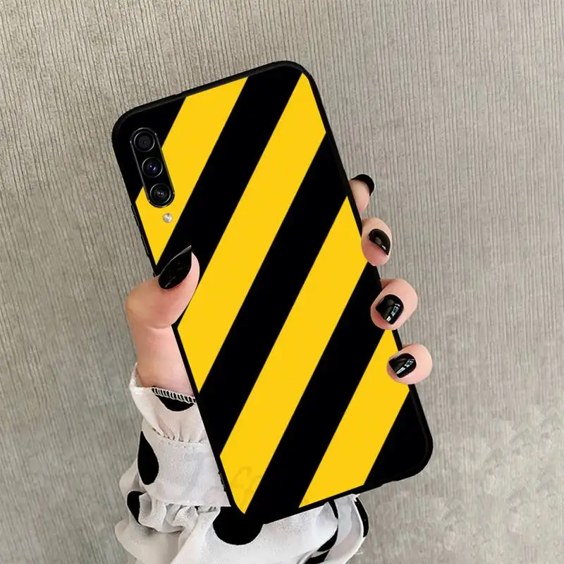 

Black white Yellow Grid Phone Cases For Samsung Galaxy M10 20 30 A 40 50 70 71 6S A2 A6 A9 2018 J7 CORE PLUS STAR S10 5G C8