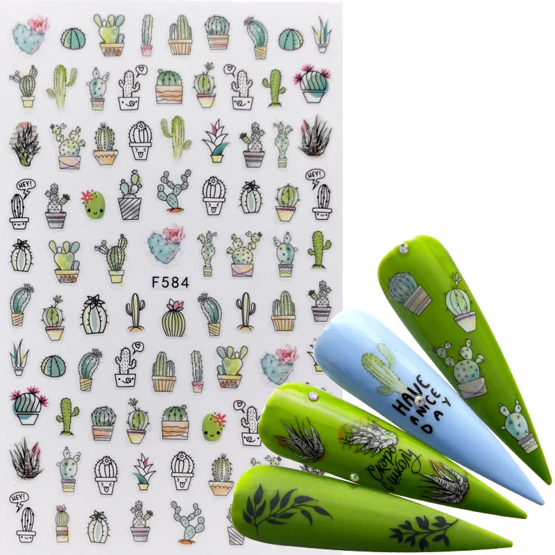 

1 Sheet Flower / Dream Chaser Designs 3D Adhesive Sliders Wraps Tips Charm Art Manicure Decorations