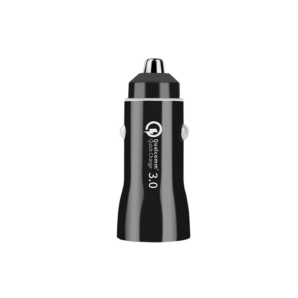 Black car charger Для Xiao mi 9 mi 8 xaomi mi a1 a2 Red mi note 7 6 5 Dual USB Автомобильное зарядное устройство Quick Charge QC3.0 Auto Mabile Phone 3.1A Быстрая зарядка - Тип штекера: Black car charger