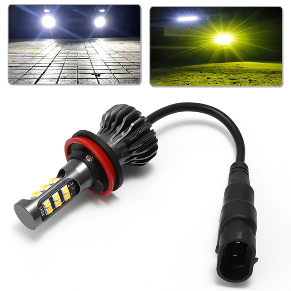 2 шт. H7 12 в 24 В Автомобильный светодиодный головной светильник противотуманный