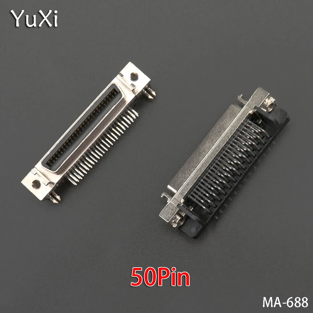 YuXi 2 шт./лот CN14P CN20P CN26P CN50P гнездовой разъем SCSI изогнутые ножки 14 контактный 20Pin 26Pin