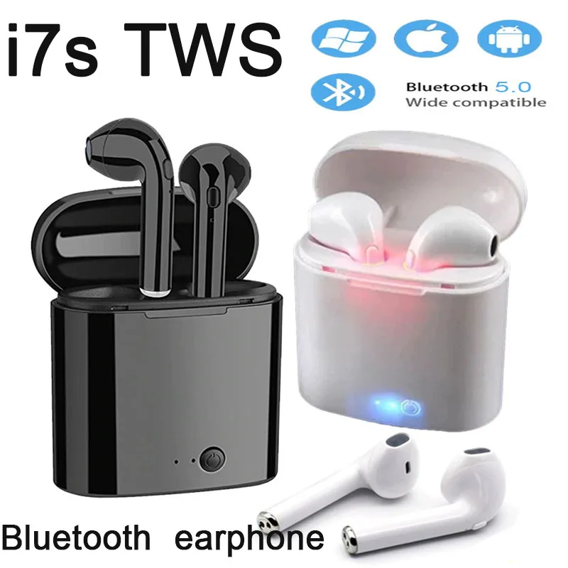 

2021 new i7s TWS mini wireless bluetooth headset sports earbud style with microphone suitable for all smartphones Xiaomi Huawei