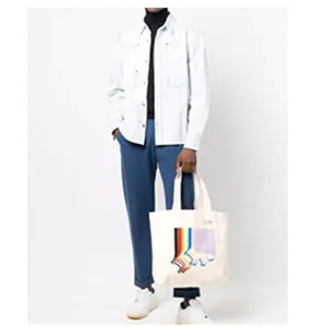 2021 Fashion Classic Trendy Brand Luxry Design Simple Versatile Fox Print Design TOTE BAG Canvas Bag Shopping Bag Handbag M7