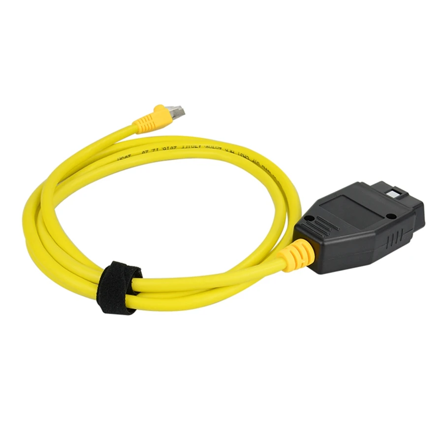 Bestellen 50 Stücke Ethernet Zu OBD RJ45 Interface Kabel 16pin Hohe Leistung E-SYS ICOM Codierung F-serie Für BMW ENET Fehler Codes Diagnose
