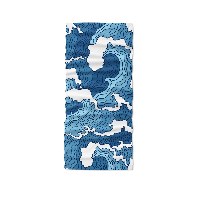 Женский головной платок с 3D-принтом в японском стиле укиё-э унисекс забавная