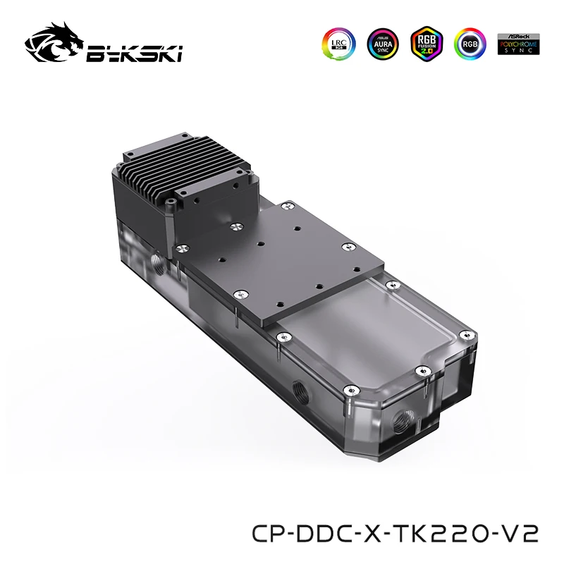 

Bykski шкаф водяного охлаждения ARGB 5V квадратный резервуар для воды, настраиваемый резервуар для жидкого водяного охладителя, G1/4 CP-DDC-X-TK220-V2