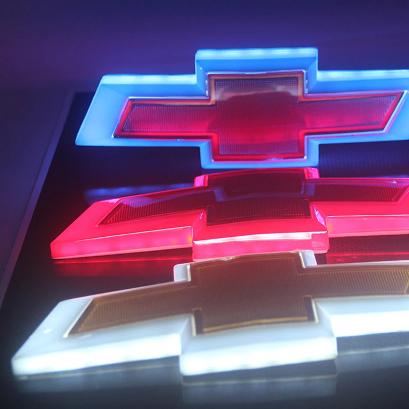 

Автомобильный логотип 4D, светодиодный ная лампа-наклейсветильник Chevrolet Camaro Cruze, автомобильный значок, Стайлинг, задний маячок, подходящий дл...