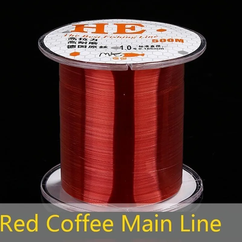 500 м нейлоновая рыболовная основная леска Фидер однонитевая прозрачная для