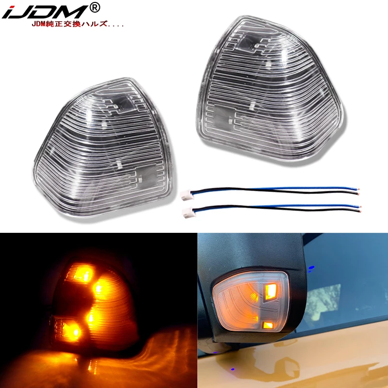 

IJDM боковые зеркальные габаритные огни Светодиодный для 2010-2018 Dodge Ram 1500 2500 3500 4500 5500 поворотные сигнальные огни, OEM лампы без отражателей