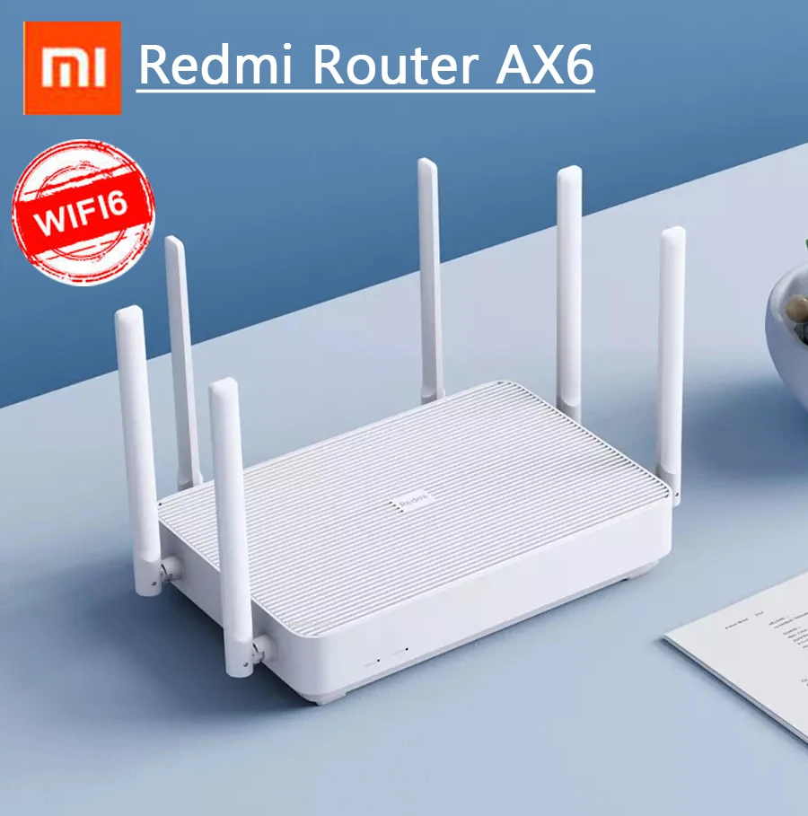 Xiaomi Redmi AX6 маршрутизатор Gigabit 2 4G 5 0 GHz двухдиапазонный 2402 Мбит/с беспроводной Wifi6 с 6