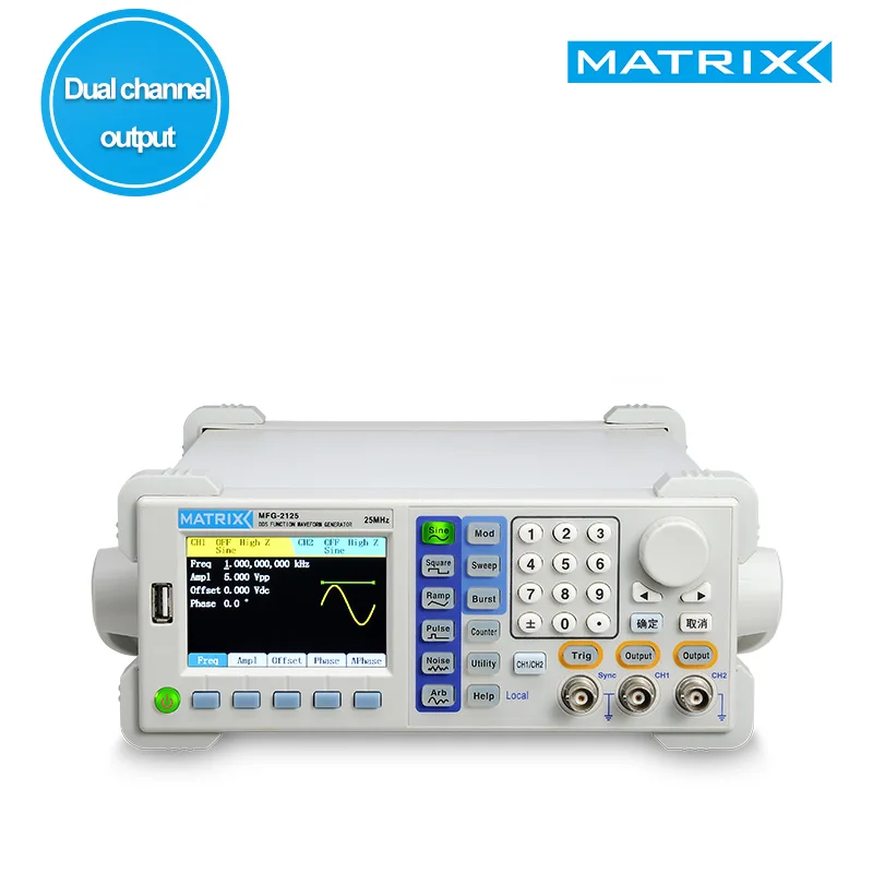 

Матричный цифровой ЖК-дисплей двухканальный генератор сигналов произвольная форма импульсный измеритель частоты MFG-2125 2140 2160