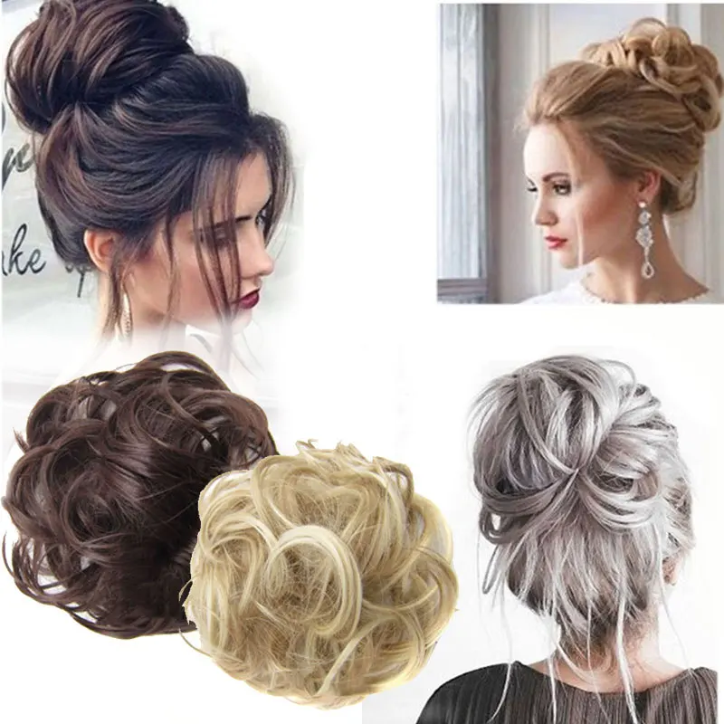 1/шт. Вьющиеся поддельные волосы для наращивания хвостиком короткие грязный