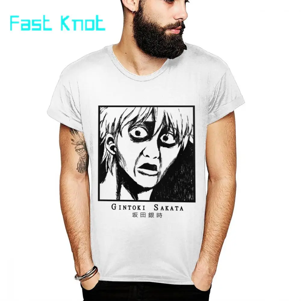 Мужская футболка гинтама Саката гинтоки S 6XL большого размера стильная для мужчин