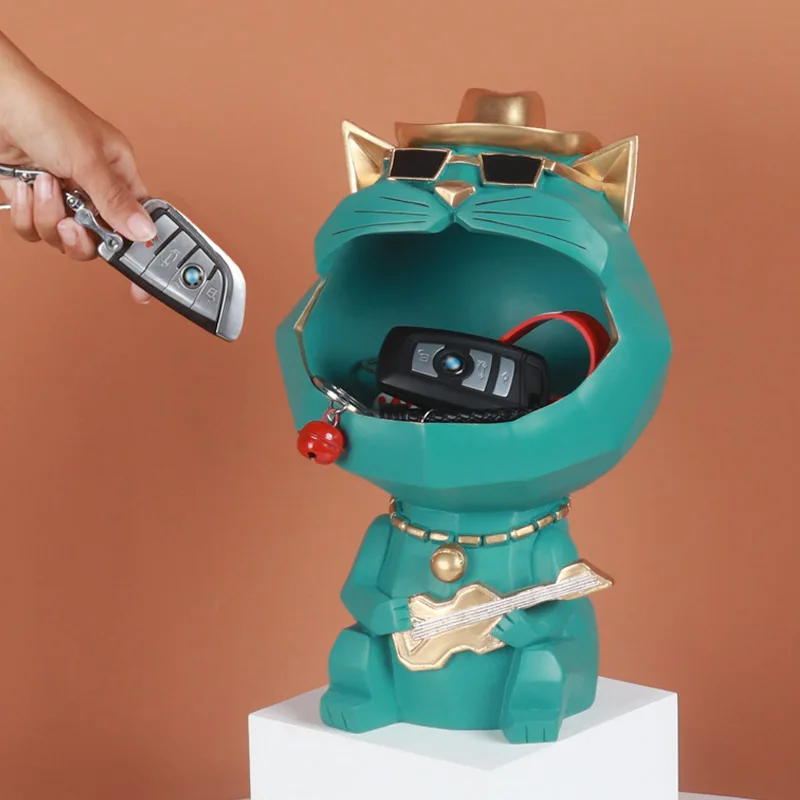 Статуэтка крутой собаки коробка для хранения с большим ртом домашние украшения