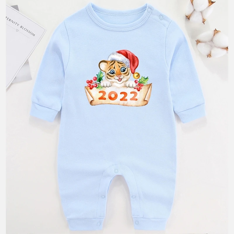 Цельный комбинезон для младенцев 2022 с днем тигра осенний костюм маленьких