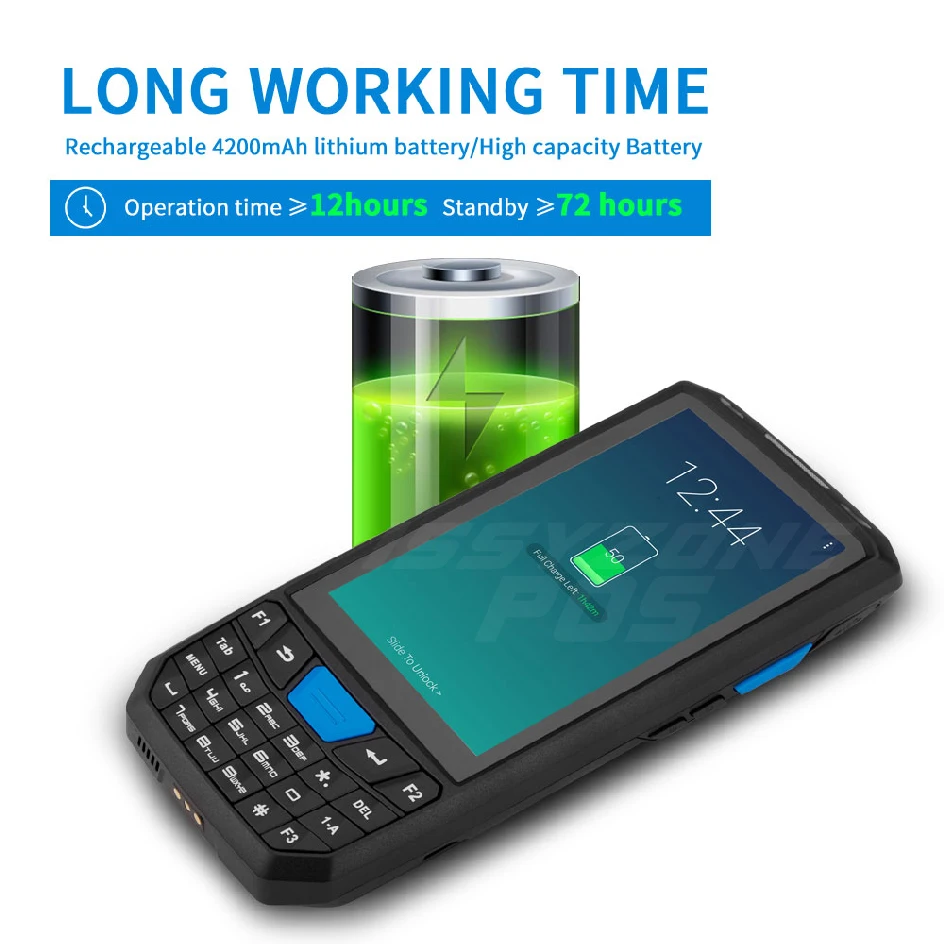 ISSYZONEPOS ручной КПК Android 8,1 сканер штрих-кода 1D 2D считыватель штрих-кода коллектор данных POS терминал склад КПК