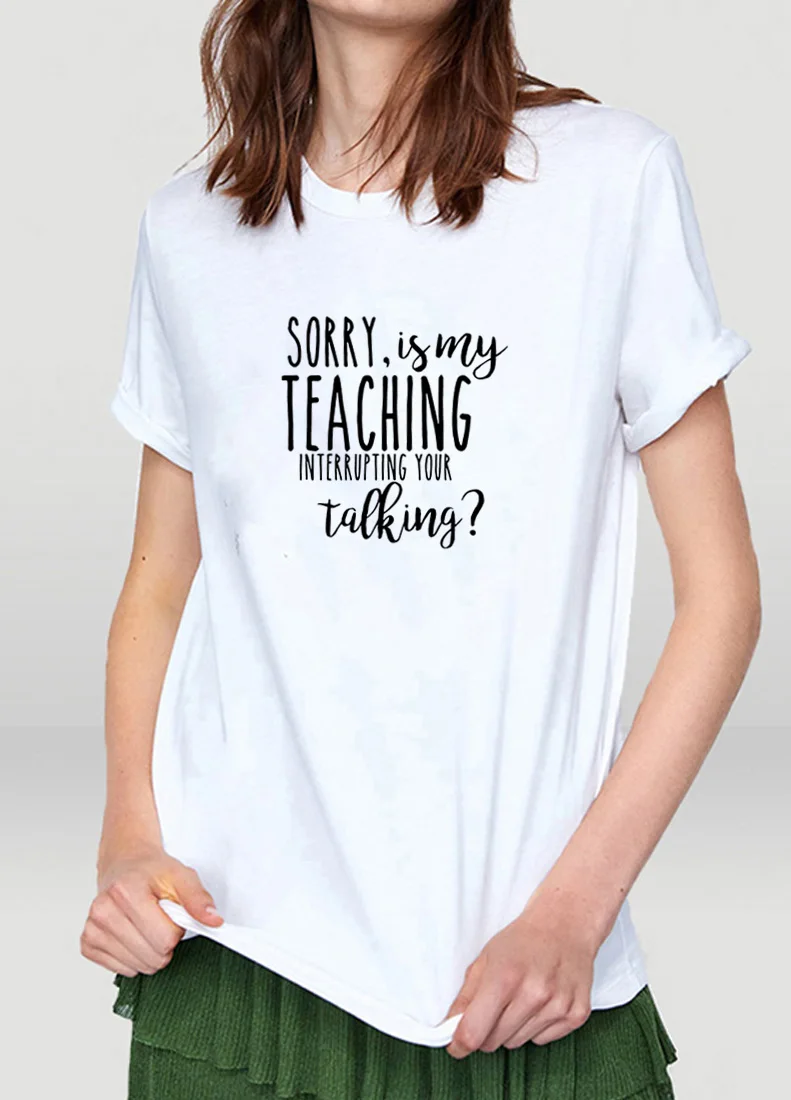 Извините это моя учебная футболка с принтом для женщин свободная коротким
