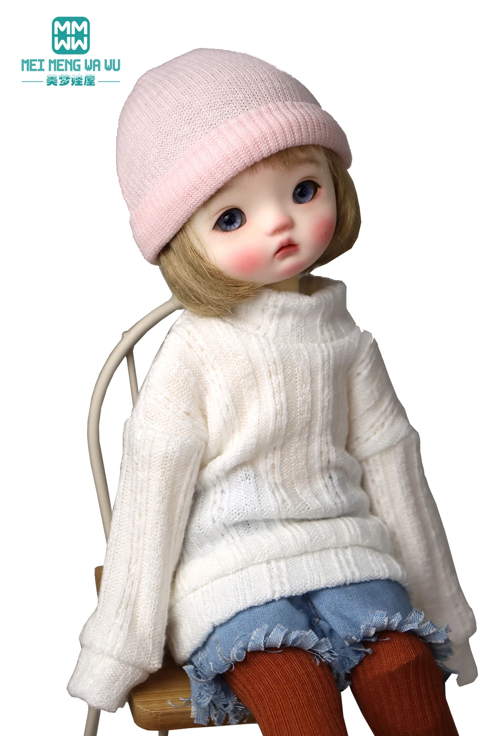 

Clothes for doll fits 28--30cm BJD YOSD MYOU 1/6 Spherical joint Doll Fashion turtleneck sweater, leggings