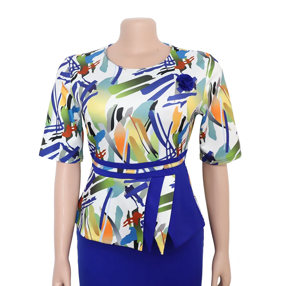 Новый стиль африканская Женская одежда Дашики модная ткань с принтом цельное