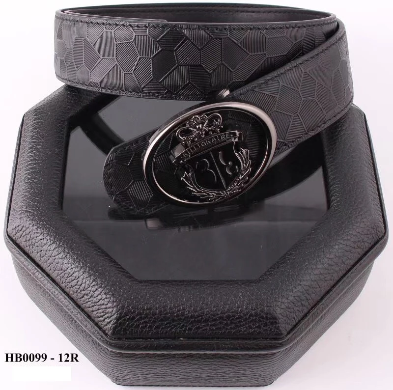 

BILLIONAIRE belts Cowhide leather men 2020 new printing Scrub Pattern quality casual buckle big size 105-130CM Free shipping