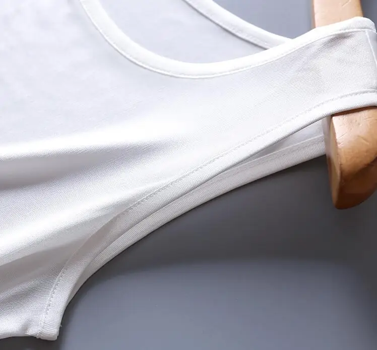 Женский 30% натуральный шелк 70% вискоза базовый тип майка жилет одежда для сна M L XL