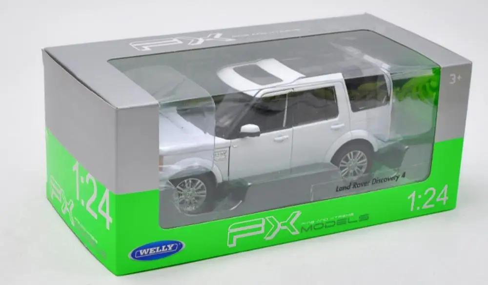 Welly Внедорожник Land Rover Discovery 4 внедорожник 1/124 1:24 модель автомобиля под давлением