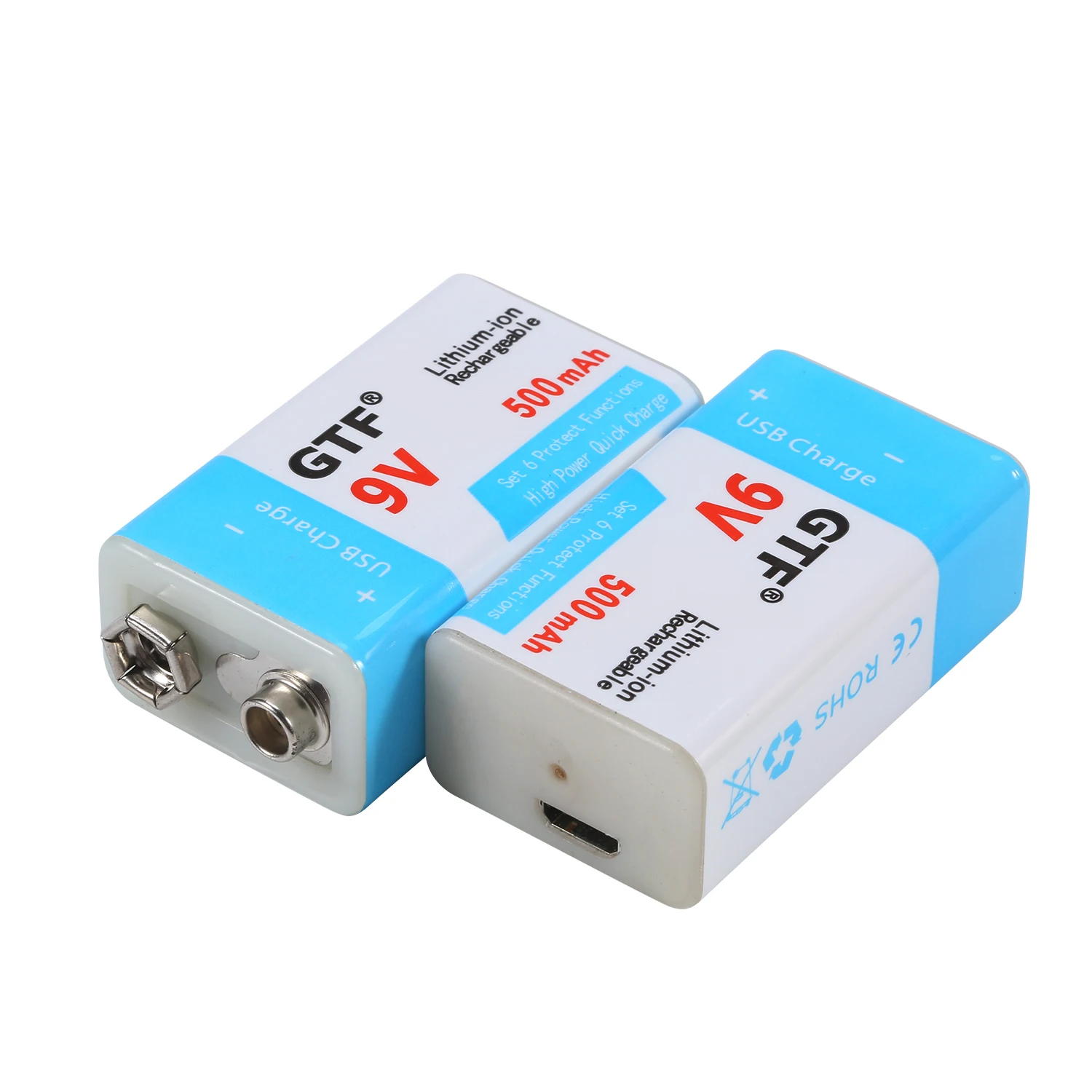 9 v usb батарея 9 volt 6f22 500 мач перезаряжа