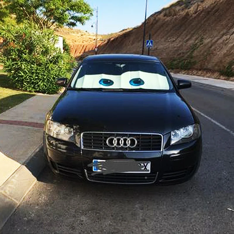 Автомобильный солнцезащитный козырек 130x70 см на лобовое стекло переднее заднее