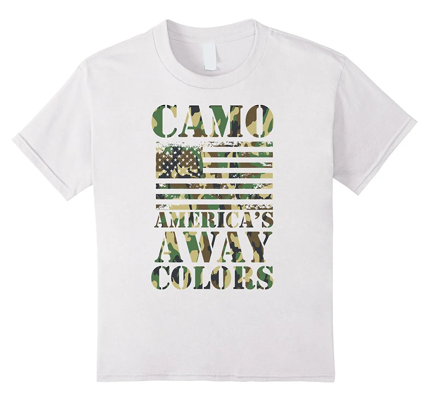 

2019 New Fashion Cool Men T-shirt Camo America's Away Colors Military TShirt