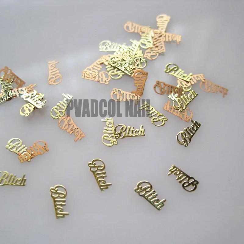 Бабочка сука металлические ногти блестки формы микс Набор ногтей шармы Маникюр