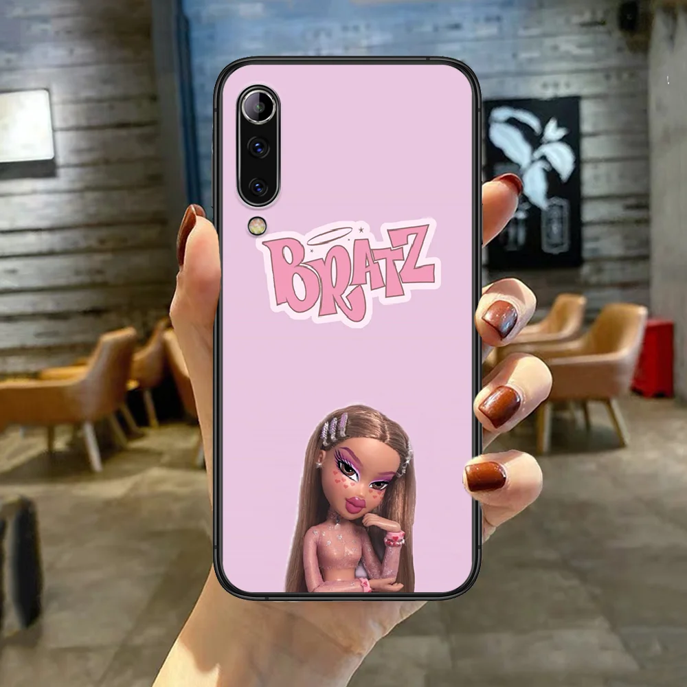 

Lovely Fashion Brand Doll Bratz Phone Case Cover For XIAOMI Redmi Note K 4 5 6 7 8 9 10 20 30 3 A X Pro Ultra black Etui Tpu