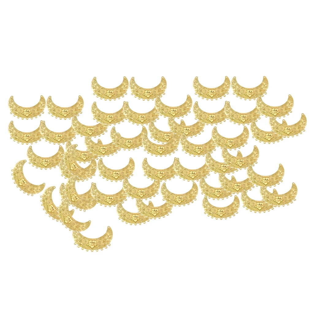 

50Pcs Metal Flower Bead End Caps Shape For Jewelry Making