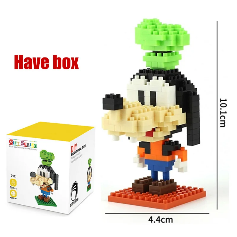 

plastic mini blocks mickey Minnie donald duck cartoon diy model micro building brick blocks action figures toys for kids