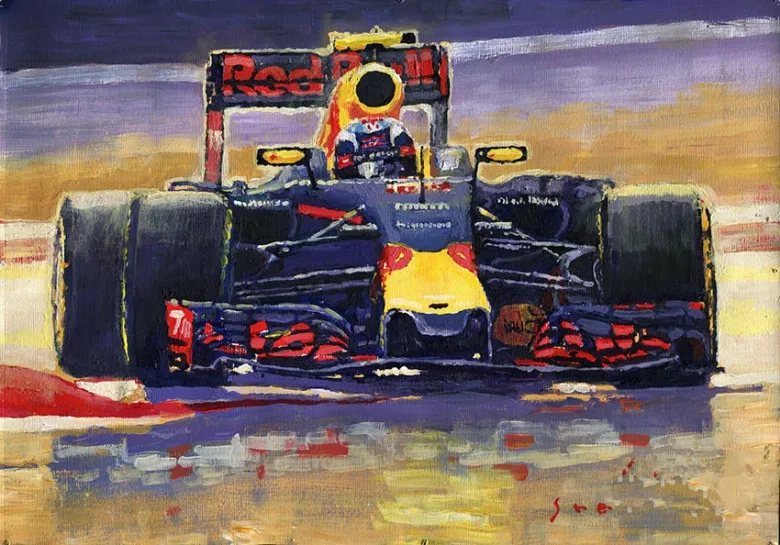 Алмазная картина Max red bull racing Verstappen полная дрель 5d Вышивка крестиком Стразы для мозаики круглая Алмазная вышивка - Цвет: Белый