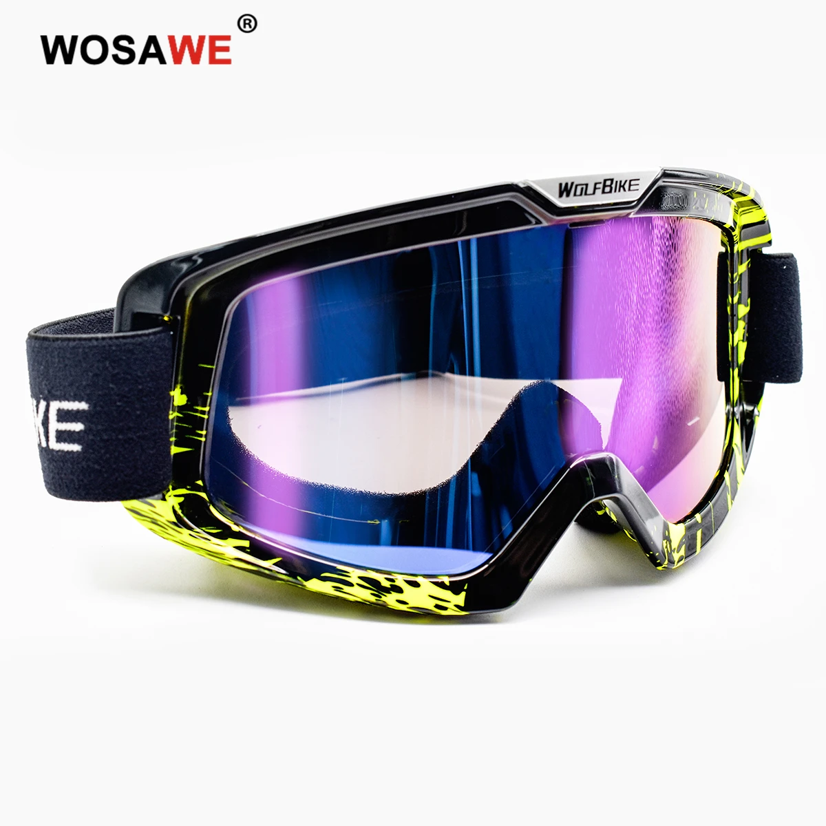 Мотоциклетные очки WOSAWE прочные для мотокросса езды на мотоцикле или велосипеде