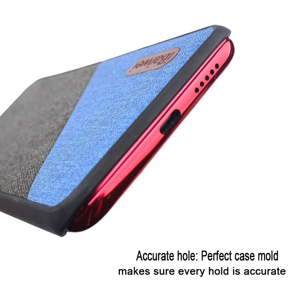 Cloth Texture Protective Phone Case for Huawei Megic 2 Fabric Back Cover Holder Silicone TPU Edge Coque Capa |