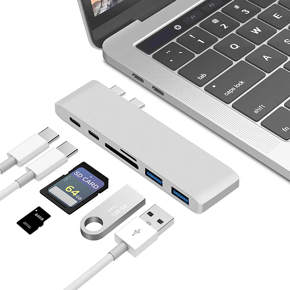 USB 3 0 Type-C концентратор к HDMI адаптер Thunderbolt C с TF OTG SD кард-ридер слот PD для MacBook Pro/Air 2018
