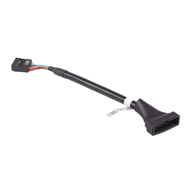 Черный 19 контактный Переходник USB 3 0 Мама на 9 папа для материнской