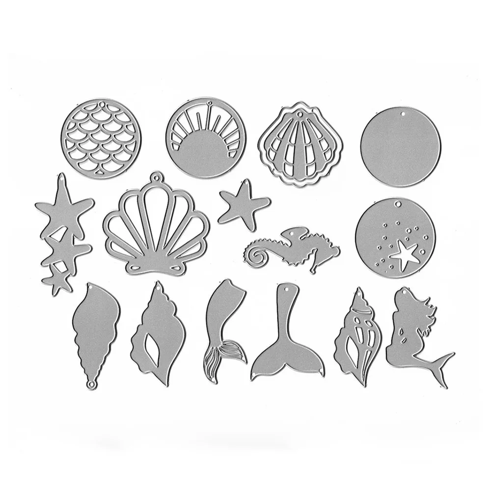 

Earring Cutting Dies 15PCs/Set Reusable Cut Template Scrapbooking DIY Mold Card Making Album Decorative Paper Craft Knife Mould