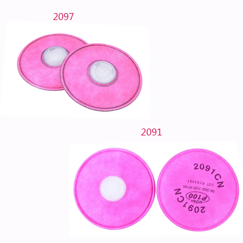 1Pair/2PCS 2097/2091 Particulate Filter P100 For 3M 6200/6800/7502 Painting Spray Industry Mask Respirator New | Безопасность и