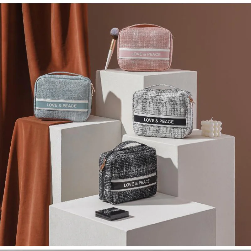 

Women Quartet Make Up Bag Travel Organizer Makeup Bag Kit Cosmetic Storage Bag For Women Handbag organizer Travel Beauty Cases