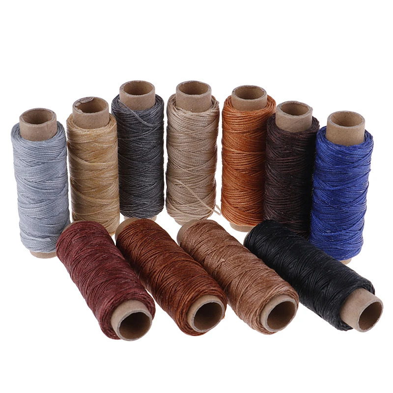 50m/Roll Waxed Sewing Thread For Leather Shoe Hand Stitching Crafts Tool Hand Stitching For DIY Leather Sewing Thread