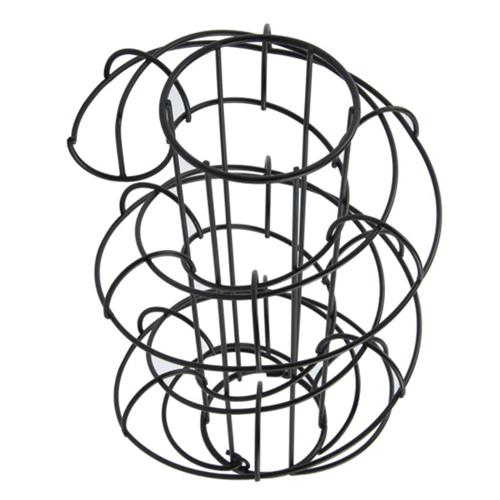 Черный Кухня хранения спираль лоток для яиц Организация держателей стойки