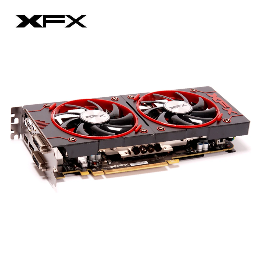 Видеокарта XFX Radeon R7 200 2 Гб GDDR3 DVI-D бит игровая видеокарта DirectX 12 GPU 240/HDMI/DP(R7 390/R9) |