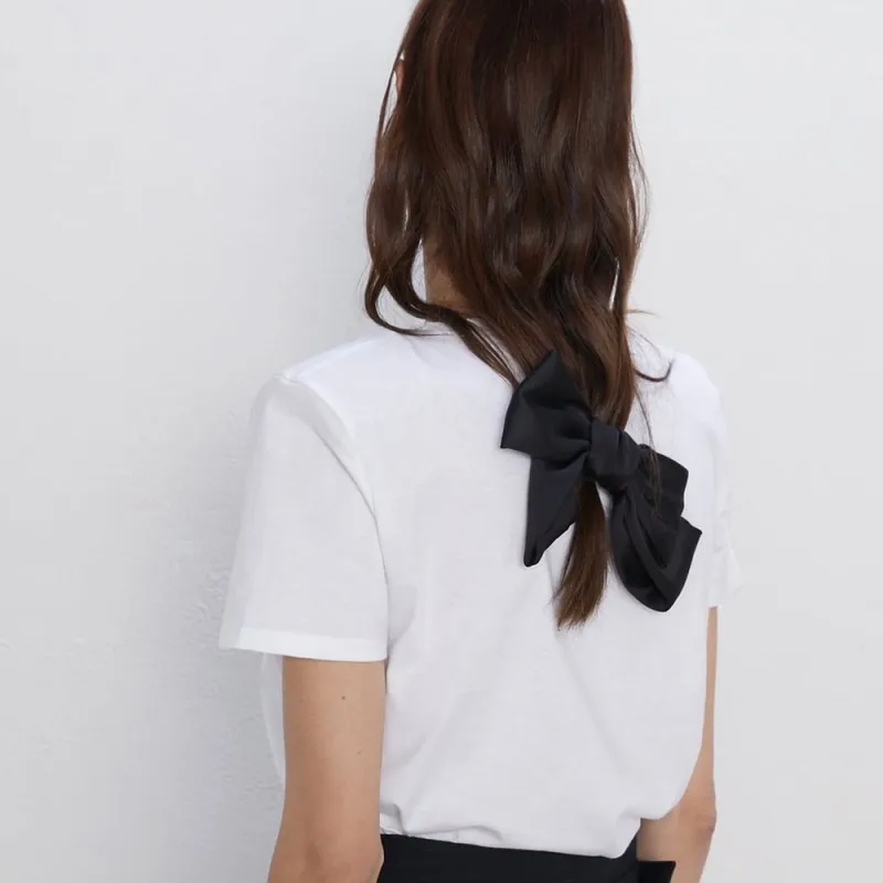 Модные заколки для волос с бантиком ZA женские Украшения элегантные однотонные