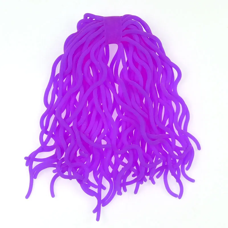 purple Bimoo 60 лап/шт мягкий червь форель нахлыстом мухи белки Wormy материал для завязывания мух рыболовные приманки - Цвет: purple