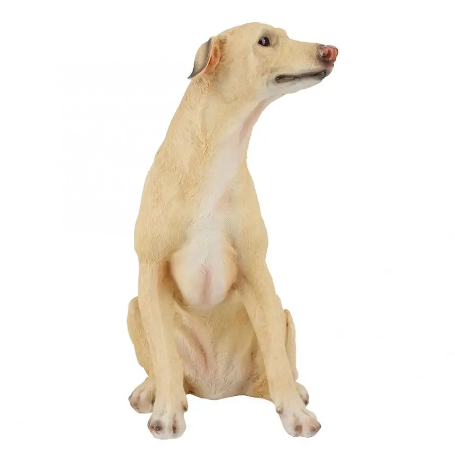 Собака статуэтки миниатюры Пейзаж сада моделирования Смола Животные газон